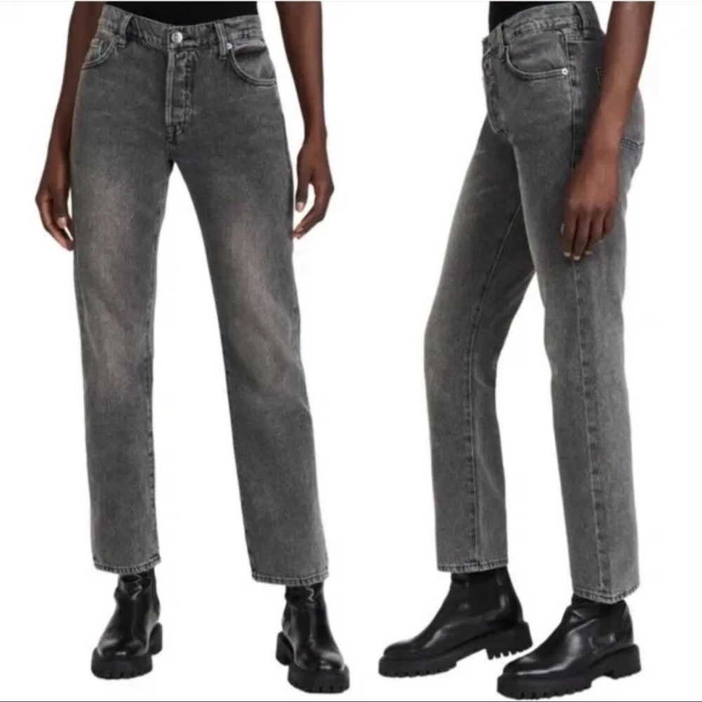 FRAME Denim Black Le Slouch Jeans Size 27 - Picture 6 of 6